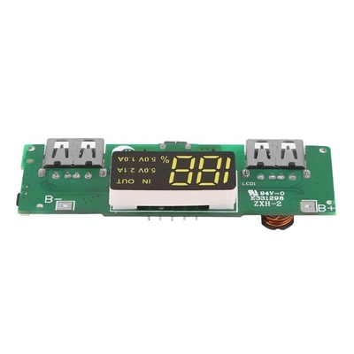 LED Dual USB 5V 2.1A Micro USB Input Power Bank 18650 Battery Charger Board Overcharge Short Circuit Protection