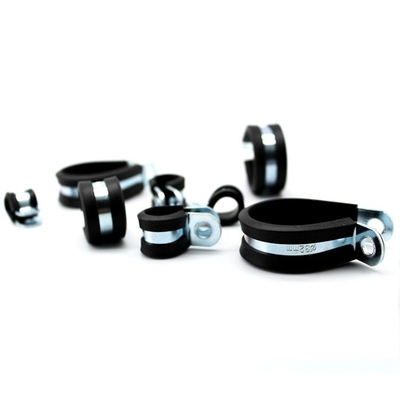 Refrigeration Insulated R Type Odm Metal Hose Clamps With Rubber