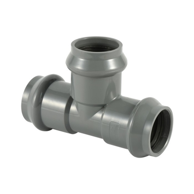 Pn10 PVC Rubber Ring Joint Water Pipe Connection Tee Fittings