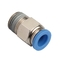 Plastic NBR Pneumatic Push In Fitting Male Straight With 1/8'' Thread