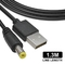 Black Dc 5v To Dc 12v 1a 2.1x5.5mm Usb Converter Cable Length 1m
