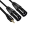 Low Noise 3.5mm Male To Dual XLR Female Cable