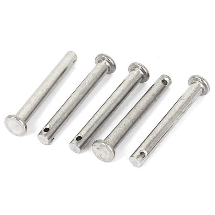 Metric 21 4" Round Head Marine Clevis Pins 316 Stainless Steel