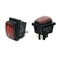 KCD4 Waterproof Boat Switch 30A High Current 4 Pin 2 End Warped Board Power Switch Red With Light Green Six - Pin